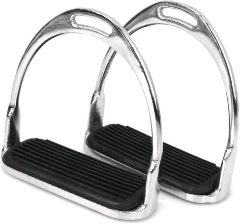 ركاب أسود خفيف الوزن لركوب الخيل تجهيزات مداس مطاطية للفروسية (قطعتان) in Kuwait