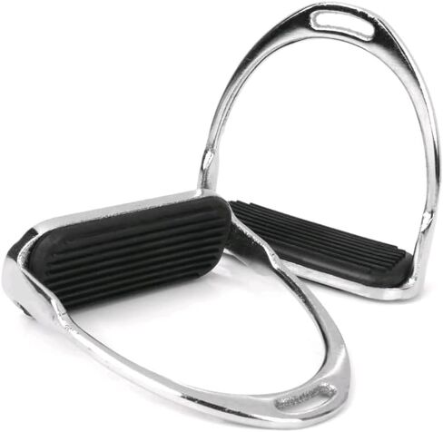 ركاب أسود خفيف الوزن لركوب الخيل تجهيزات مداس مطاطية للفروسية (قطعتان) in Kuwait