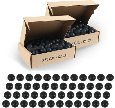 Paintballs .68 Caliber Rubber Ball Soft Reusable 0.68 Riot Training Paintball in Saudi Arabia