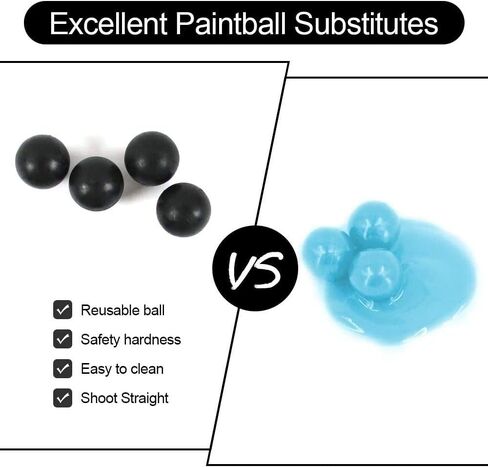 Paintballs .68 Caliber Rubber Ball Soft Reusable 0.68 Riot Training Paintball in Saudi Arabia