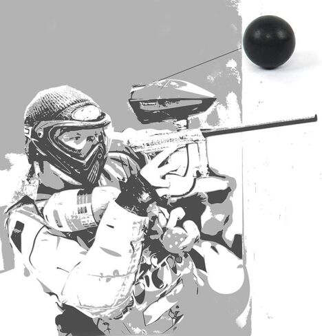 Paintballs .68 Caliber Rubber Ball Soft Reusable 0.68 Riot Training Paintball in Saudi Arabia