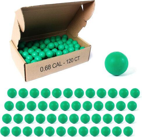 Paintballs .68 Caliber Rubber Ball Soft Reusable 0.68 Riot Training Paintball in Saudi Arabia