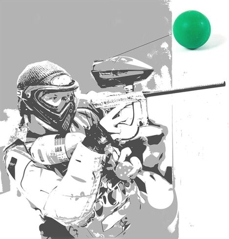 Paintballs .68 Caliber Rubber Ball Soft Reusable 0.68 Riot Training Paintball in Saudi Arabia