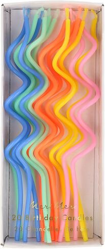 Meri Meri Mixed Swirly Candles (Pack of 20) in Saudi Arabia