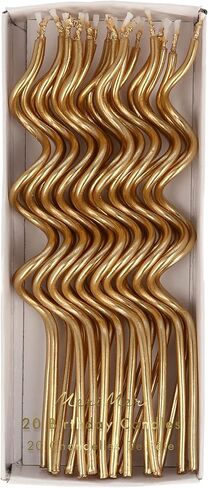 Meri Meri Mixed Swirly Candles (Pack of 20) in Saudi Arabia