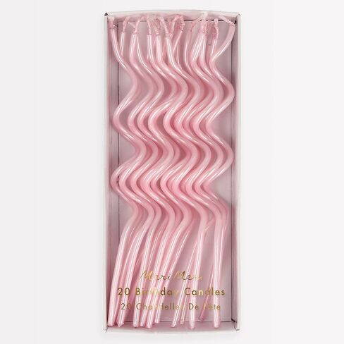 Meri Meri Mixed Swirly Candles (Pack of 20) in Saudi Arabia
