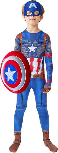 زي الهالوين التنكري للأطفال بدلة رأس البطل الخارق قابلة للفصل مجموعة ملابس داخلية عالية التمدد in Kuwait