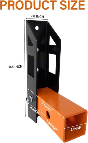 حامل جداري بطول 2 بوصة، حامل دراجة على الحائط، حامل جداري لدراجة المرآب قابل للطي، حامل دراجة للمرآب، حامل حامل تخزين البضائع لمستقبل وصلة المقطورة للشاحنة، جرار الحديقة، أقصى حمولة 300 رطل in Kuwait