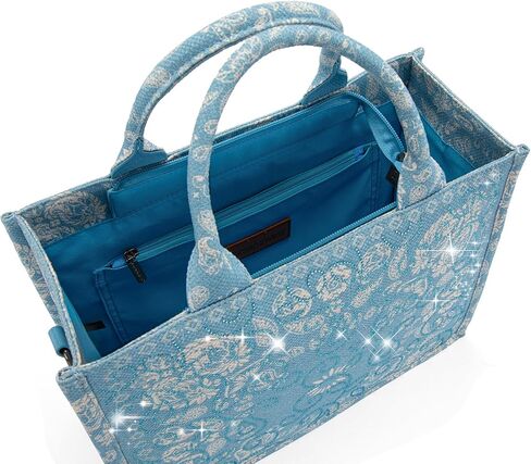 Montana West Sparkly Tote Bag Cashew Flower Satchel Handbags Western Top Handle Purses in Saudi Arabia