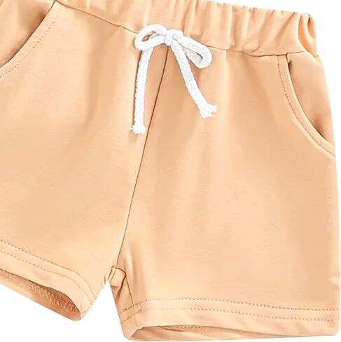 Toddler Baby Boy Clothes Spring Summer Set Short Sleeve Hooded T-Shirt Top Shorts Set Casual Play Outfit in Saudi Arabia