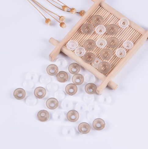 100PCS Brown Plastic Safety Screw Eyes Craft Eyes with Plastic Washer for Bear Animal Puppet Doll Plush Crafts Making Accessories (10mm) in Saudi Arabia