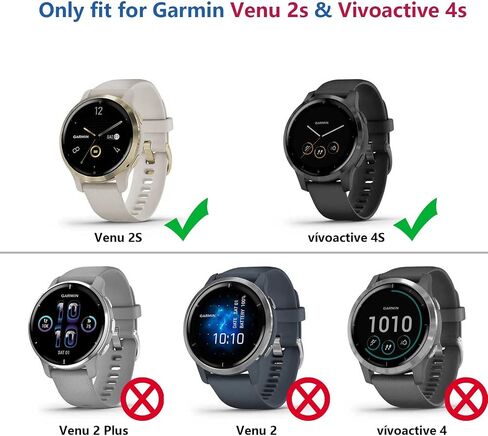 4-Pack Screen Protector Compatible with Garmin Venu 2s & Vivoactive 4s Case, Soft TPU Plated Case All-Around Protective Full Cover Face Bumper for Garmin Venu2s (40mm) / Vivoactive4s in Saudi Arabia