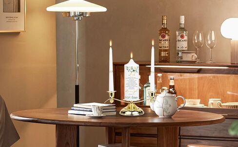 حاملات شموع الزفاف من Unity لمجموعة الاحتفالات، إكسسوارات يوم الزفاف لتزيين حفل الاستقبال، حامل شمعدان موحد بعمود مستدق ذهبي بـ 3 أذرع للمناسبات الرسمية وكنيسة الزفاف in Kuwait