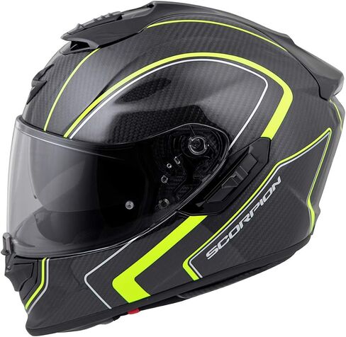 ScorpionEXO ST1400 Carbon Fiber Full Face Sport Touring Street Motorcycle Helmet Airfit Sytem Bluetooth Ready Speaker Pockets DOT ECE Approved Adult in Saudi Arabia