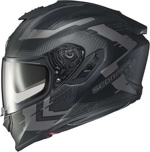 ScorpionEXO ST1400 Carbon Fiber Full Face Sport Touring Street Motorcycle Helmet Airfit Sytem Bluetooth Ready Speaker Pockets DOT ECE Approved Adult in Saudi Arabia
