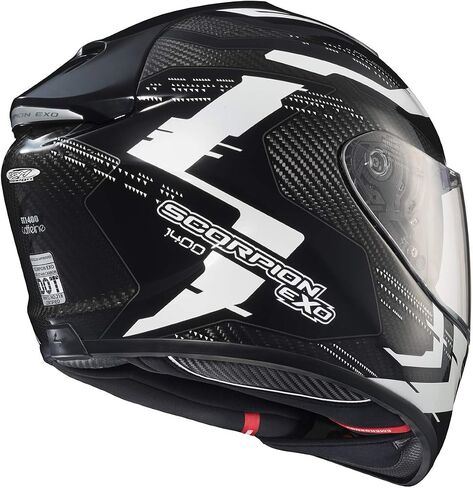 ScorpionEXO ST1400 Carbon Fiber Full Face Sport Touring Street Motorcycle Helmet Airfit Sytem Bluetooth Ready Speaker Pockets DOT ECE Approved Adult in Saudi Arabia