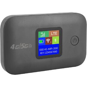 جهاز نقطة اتصال محمول 4G LTE، نقطة اتصال واي فاي محمولة بقدرة 3000 مللي أمبير في الساعة مع فتحة لبطاقة SIM تدعم 810 مستخدمًا، راوتر سفر إشارة ثابتة للسفر والأعمال والمكتب (الإصدار الآسيوي) in Kuwait