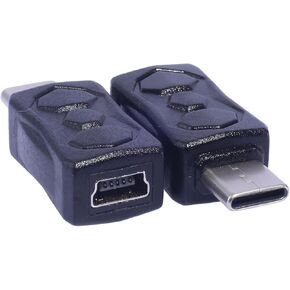 Mini USB Female to Type C Male Adapter Mini USB to USB C Connector Supports 480Mbps Data Sync and 5V 2A Charging for Smartphones Tablets and Headphones Compact Design Black in Kuwait