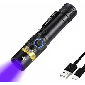 Mini Keychain Flashlights High Lumens, EDC Flashlight Rechargeable with Red UV Blue Light & Tail Magnet, 900 Lumens Led Pocket Small Powerful Flashlights for Camping, Emergencies,Everyday Carry, IP65 in Kuwait