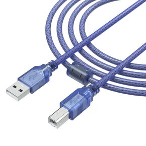 Printer Cable for HP DeskJet 2855e 2827e 4255e 3755 4227e 4155e 2755 OfficeJet Pro 8125e 8139e 9125e 9135e 9730e Envy 6155e 6555e, for HP, Canon, Dell, Epson, Lexmark, Xerox, Samsung Printer (5 FT) in Saudi Arabia