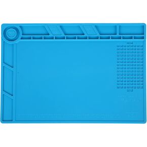 حصيرة سيليكون عازلة، وسادة إصلاح اللحام الحراري، S - 120B 13.4x9.1in - مقاومة درجات الحرارة العالية، سطح غير قابل للانزلاق، مثالية لإصلاح الهاتف والكمبيوتر (S-140) in Kuwait