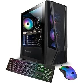 iBUYPOWER TraceMesh 7 Gaming Desktop PC, 14th Gen Intel 20-Core i7-14700F, NVIDIA GeForce RTX 4060, 64GB DDR5 RAM, 4TB SSD, Gaming Keyboard and Mouse, Windows 11 Home in Saudi Arabia