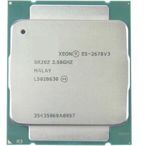 معالج Xeon E5 2678 V3 CPU 2.5G يخدم LGA 2011-3 E5-2678 2678V3 الكمبيوتر المكتبي للوحة الأم X99 in Kuwait