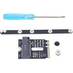 Pomya PCI E 4.0 NGFF 2230 A E Key Card Male to Female NVME Extension Adapter, M.2 A Key Extension Adapter with Bracket for SSD 2280 Laptop Mainboard in Kuwait