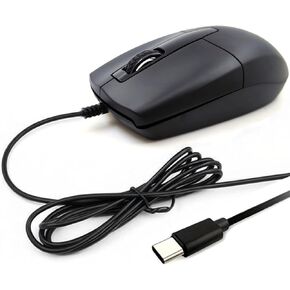 ماوس سلكي USB C، ماوس بصري من النوع C، محمول صامت ومريح، طول سلك 1.5 متر/4.9FT 1000 D-PI، 3 أزرار تصميم مريح يمكن استخدامه بكلتا اليدين لأجهزة iPad، والهاتف، والكمبيوتر المحمول، وMac، وMacBook، وAndroid، والكمبيوتر الشخصي، والسطح in Kuwait