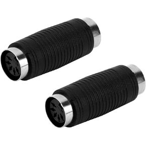 2pcs 5 Pin DIN MIDI Coupler Gender Changer, Premium 5 Pin DIN MIDI Female to Female Adapters Wireless Connector Splitter Hub Suitable for Recording Studios Live Performances in Kuwait