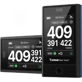 IZZO Golf Swami Max Handheld GPS Unit - Rangefinder Golf GPS with Oversized Large Color Screen for Measuring Golf Distances in Kuwait