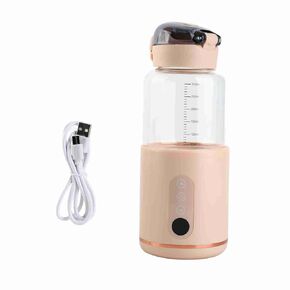 Thermostatic Water Bottle, Portable Thermostatic Bottle Heatable Milk Bottle 300ml with USB Charging Cable (Blue) in Kuwait