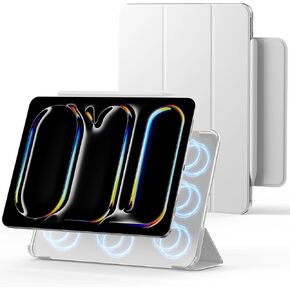حافظة لجهاز iPad Pro 11 بوصة (M5/M4) 2025/2024، حافظة حماية مغناطيسية قابلة للإزالة، تصميم منزلق ثلاثي المواضع، حماية نحيفة وخفيفة الوزن بأربعة زوايا، تنبيه ونوم تلقائي (أرجواني) in Kuwait