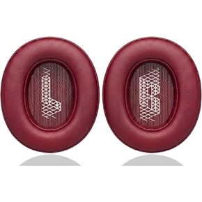 وسائد أذن بديلة لسماعات JBL Live 500BT/Live 500 BT، وسائد سميكة للغاية، غطاء أكواب الأذن، وسادات أذن من الجلد الناعم وإسفنج الذاكرة - أحمر in Kuwait
