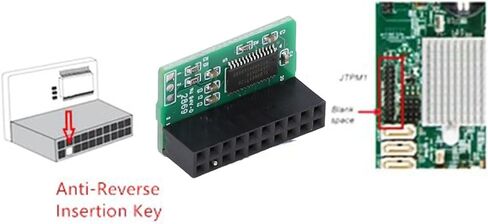 TPM 2.0 Encryption Security Module, Secure Encryption for BitLocker, 20 Pins LPC Interface, Compatible with SuperMicro AOM TPM 9665H TCG 2.0 in Kuwait