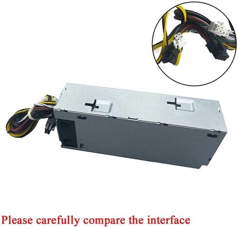 وحدة إمداد طاقة 600 واط لأجهزة Dell لأجهزة الكمبيوتر المكتبية OptiPlex 7040 و3650 و5040 و3040 و3046 و7050، طراز PSU البديل 0T8M40 DPS-600EM-00 H240EM-00 H240EM-02 2P1RD H62JR in Kuwait