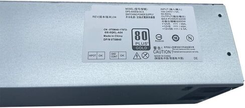 وحدة إمداد طاقة 600 واط لأجهزة Dell لأجهزة الكمبيوتر المكتبية OptiPlex 7040 و3650 و5040 و3040 و3046 و7050، طراز PSU البديل 0T8M40 DPS-600EM-00 H240EM-00 H240EM-02 2P1RD H62JR in Kuwait
