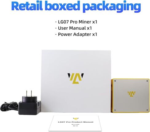 Litecoin Miner LG07 Pro Dogecoin Solo Miner 120MH/S Lottery Crypto Miner Bellscoin 2.4G/Hotspot Vergecoin Scrypt BM1366 Asic Chip in Kuwait