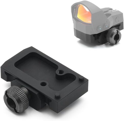 Tactical Mini ROMEO1 Red Dot Sight Mount Quick Release/Detach，Romeo 1 Optics Reflex Scopes Mounting Plate Mount Base Adapter，Fits for Standard 20mm Pic Rail Mounting，with Screws and Wrench in Kuwait