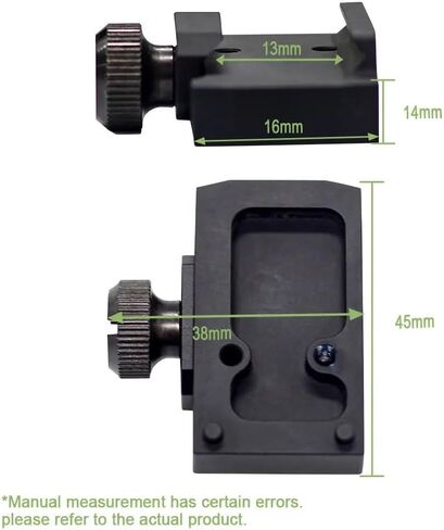 Tactical Mini ROMEO1 Red Dot Sight Mount Quick Release/Detach，Romeo 1 Optics Reflex Scopes Mounting Plate Mount Base Adapter，Fits for Standard 20mm Pic Rail Mounting，with Screws and Wrench in Kuwait