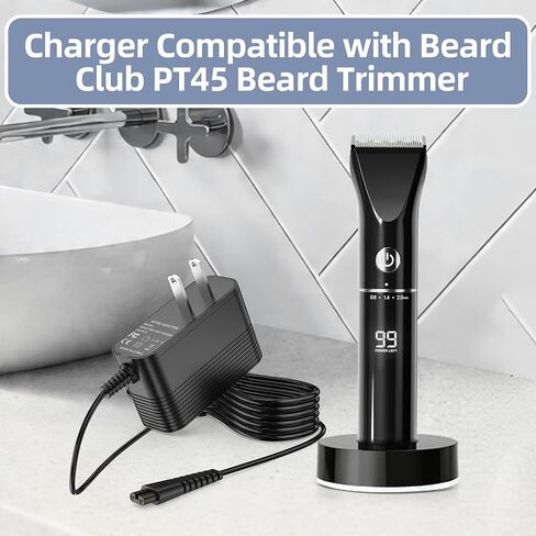 شاحن بديل لأداة تشذيب اللحية Beard Club، محول 5 فولت متوافق مع محول الطاقة Beard Club PT45 Beard Trimmer in Kuwait