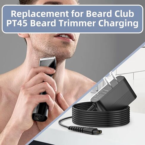 شاحن بديل لأداة تشذيب اللحية Beard Club، محول 5 فولت متوافق مع محول الطاقة Beard Club PT45 Beard Trimmer in Kuwait