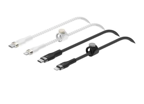 حزمة كابل Belkin BOOSTCHARGE PRO Flex 2-Pack للشحن السريع USB-C إلى Lightning in Kuwait