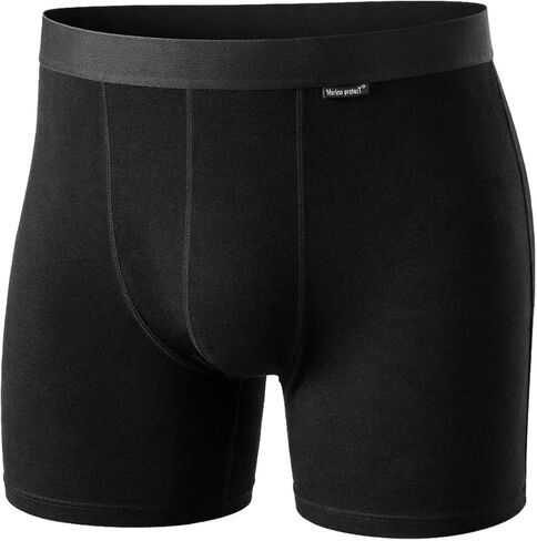 Merino Protect Merino Wool Underwear Men Odor Resistant Boxer Briefs Moisture Wicking Shorts for Long Hiking Flights in Kuwait
