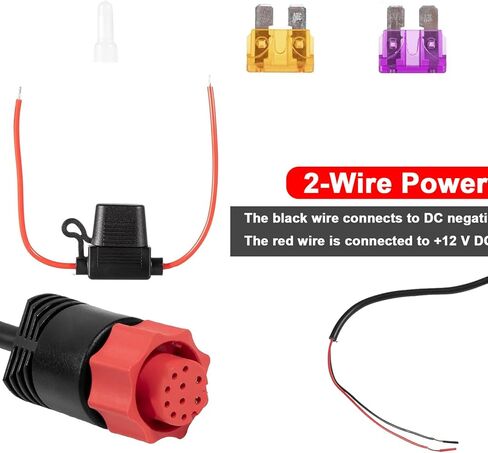 000-14041-001 Power Cable 2-Wire Power Only Fits for Lowrance HDS, Elite FS, Elite Ti2, Hook, Mark,3 Foot in Kuwait