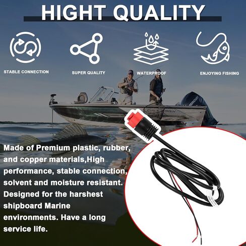 000-14041-001 Power Cable 2-Wire Power Only Fits for Lowrance HDS, Elite FS, Elite Ti2, Hook, Mark,3 Foot in Kuwait