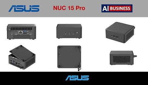 ASUS NUC 15 Pro AI Business Mini Desktop (Intel Ultra 7-255H، Intel Arc 140T، 32GB DDR5، 256GB PCIe SSD، Win 11 Home) مع موسع منفذ USB DKZ in Kuwait