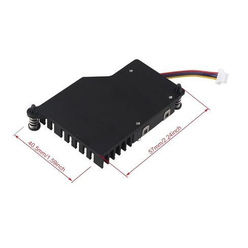 ZDE ZP536 Active Cooler for Raspberry Pi 5 Aluminum Heatsink Temperature Controlled Blower PWM Cooling Fan with Thermal Pads for Raspberry Pi 5 2GB 4GB 8GB 16GB in Saudi Arabia