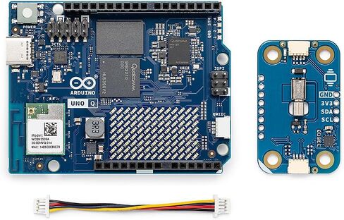 Arduino UNO Q 4GB + Modulino Vibro — Plug‑and‑Play Vibration Feedback Module Bundle for AI, IoT, Robotics & Prototyping | Linux + Arduino | No‑Solder Modular Expansion in Kuwait