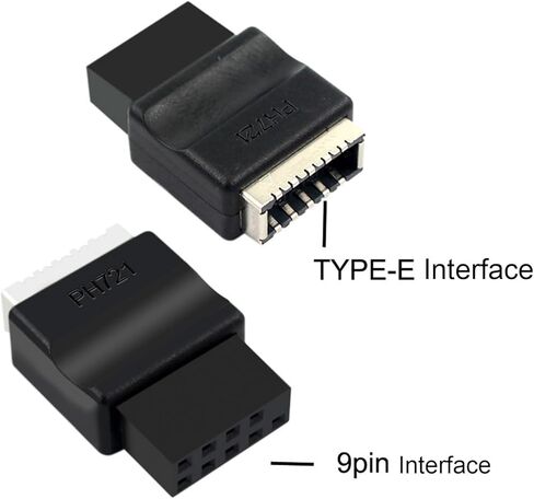 محول أنثى 9PIN ذكر إلى النوع E، محول مضغوط PVC بسرعة 480 ميجا بت في الثانية لاتصال USB باللوحة الأمامية، مع عدم وجود برنامج تشغيل مطلوب للفوز بنظام OS X in Kuwait